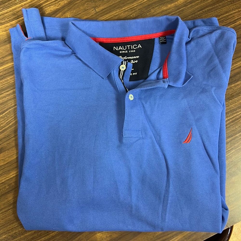 NWOT men’s Nautica polo performance deck shirt xxl